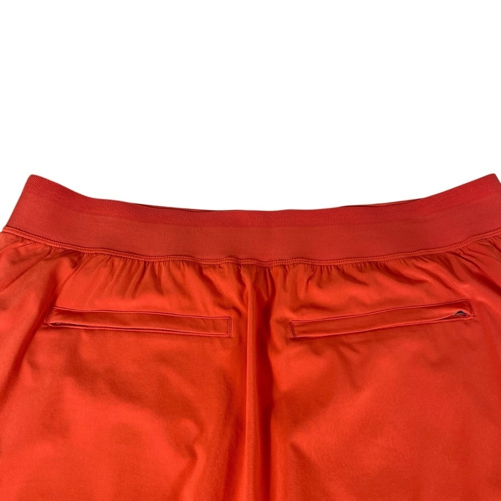 Athleta Womens Brooklyn Heights Skort Size 16 Red-Orange Zippered Pockets - Picture 6 of 14